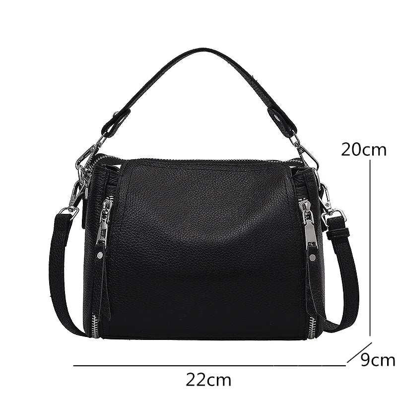 100% Genuine Leather Women Handbags Cowhide Women Shoulder bag Fashion