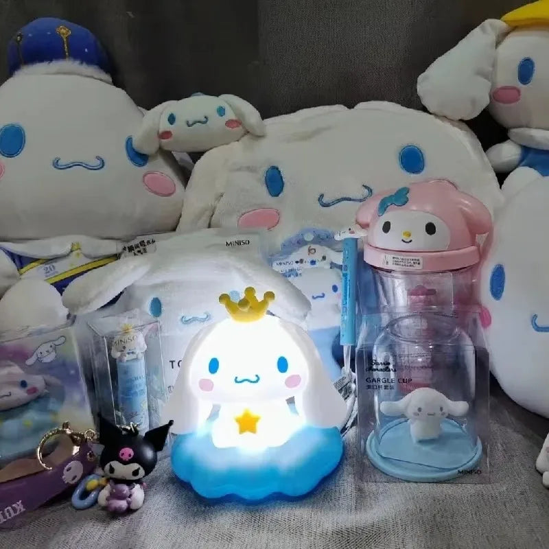 Animation Sanrios Kitty Kawaii Glowing Cloud Lamp Hello Kitty Bedside