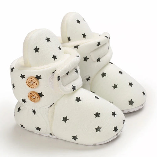 2022 Baby Autumn Winter Boots Baby Girl Boys Winter Warm Shoes Solid