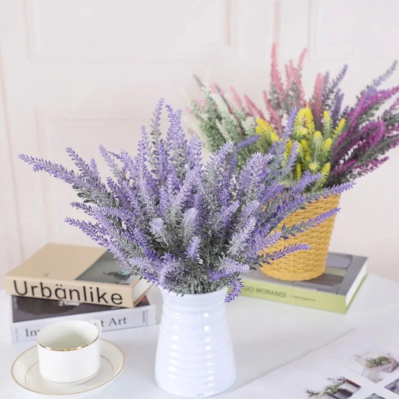 5Pcs Artificial Lavender Fake Flower Wedding Romantic Provence Decor