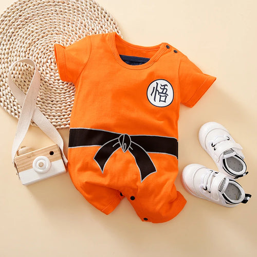 0-18 Baby Jumpsuit Anime Style Handsome Role-Playing Cotton