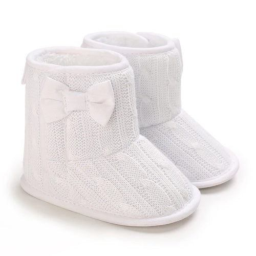 2022 Baby Autumn Winter Boots Baby Girl Boys Winter Warm Shoes Solid