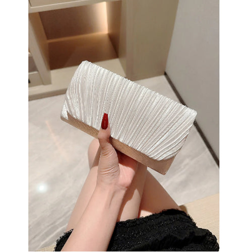 Women Evening Clutch Bags Elegant Luxury Female Silver/Black/White