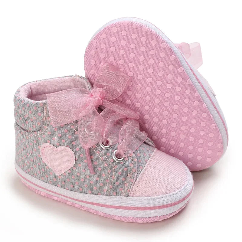 Best-selling Newborn Baby Infant Wearable Toddler Girls Canvas Shoes