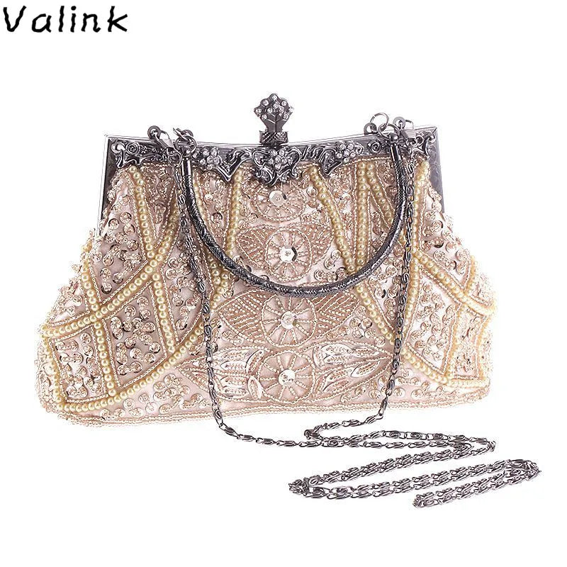 сумка New Retro Handbag Luxury Evening Clutch Bag Embroidered Design