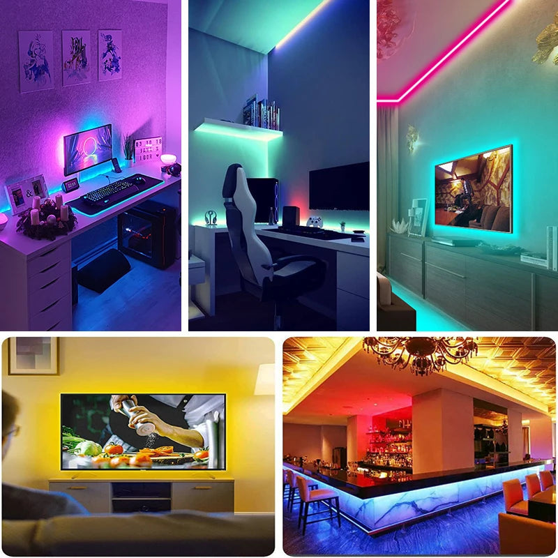 USB LED Strip Lights Bluetooth Control SMD 5050 Led Lights for TV