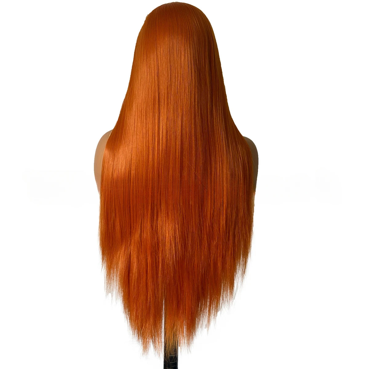 13×4 Lace Front Synthetic Wig Ginger Orange Lace Frontal Wigs Glueless