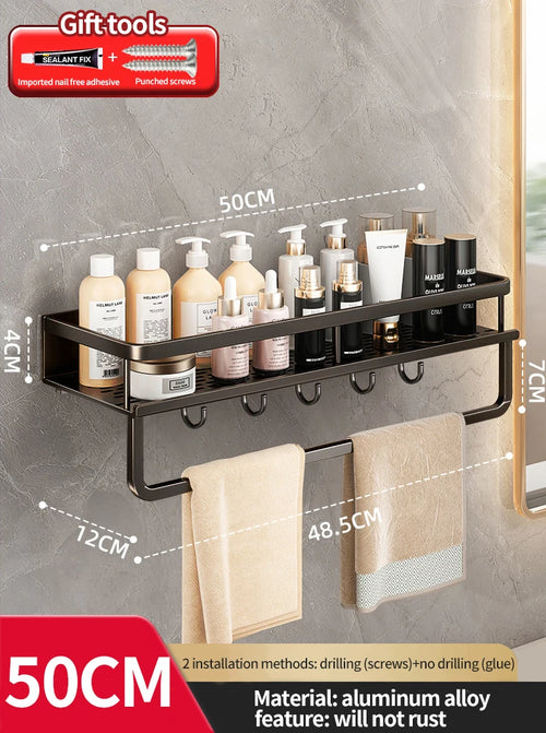 bathroom rack bathroom shelf toilet space aluminum hanging rack