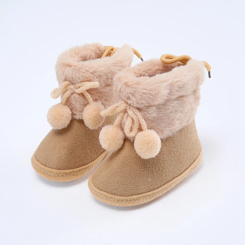 Winter Snow Baby Boots Newborn Warm Booties Soft Sole First Walkers