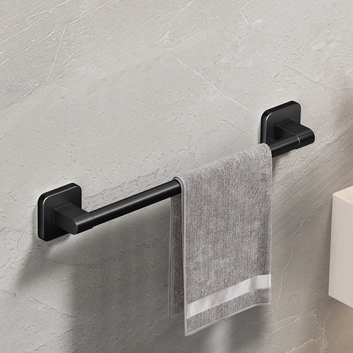 Bathroom Towel Holder White Without Drilling Bathroom Black Towel Rack