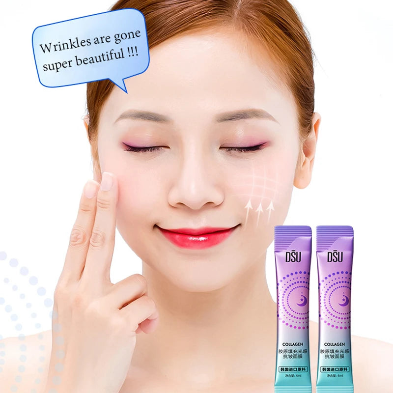 30pcs Anti Wrinkle Sleeping Facial Masks Moisturizing Firming Collagen