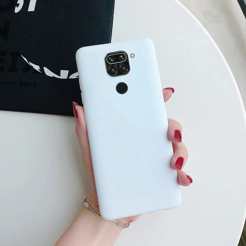 For Xiaomi Redmi Note 9 4G Bumper Coque Matte Skin Feel Case For Redmi