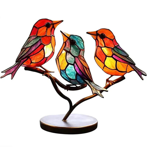 Acrylic Birds Home Decorations Simulation Birds Desktop Decorations