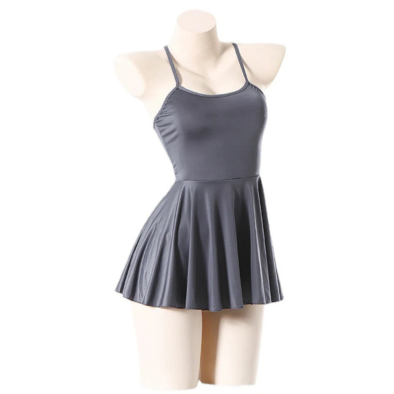 AniLV Summer Pool Party Anime Girl Student Swimsuit Dress Cosplay