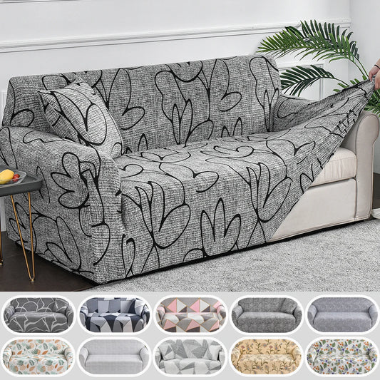 1pc Flower Printed Elastic Sofa Cover Antidirty Spandex Sofa Cover