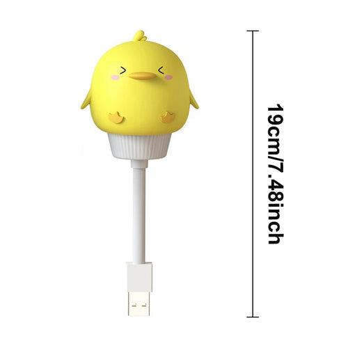 USB Night Light LED Cute Cartoon Night Lamp Bear Chick Kitten Remote