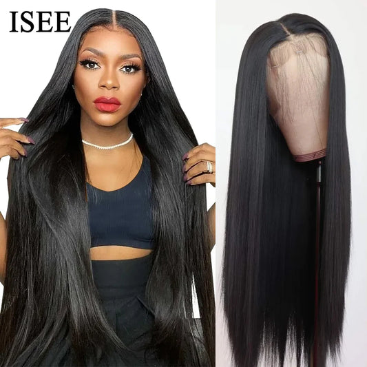 220% Density Straight Lace Front Wigs For Women Brazilian Human Hair