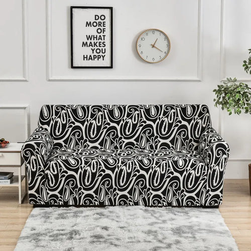 1pc Flower Printed Elastic Sofa Cover Antidirty Spandex Sofa Cover