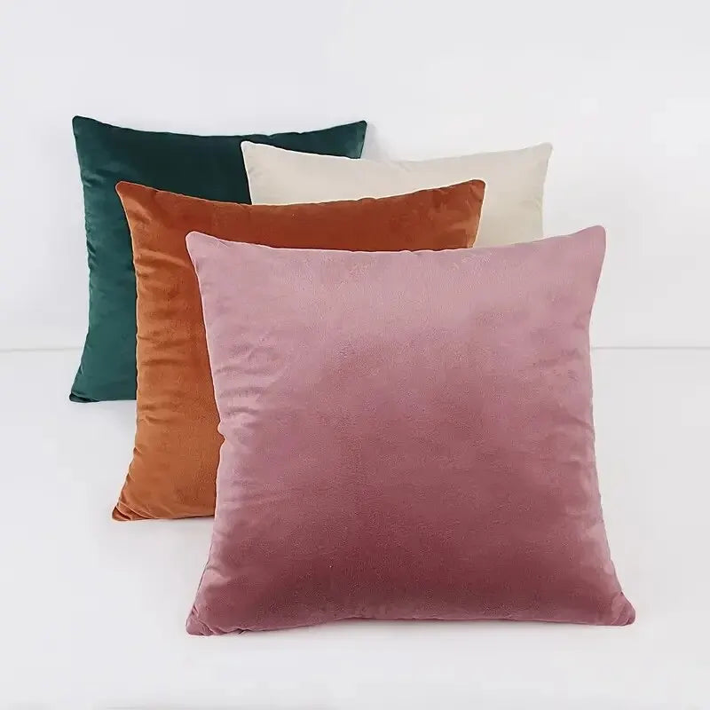 Velvet Burnt Throw Pillow 18X18 Inch Square Pillowcases Soft Cozy