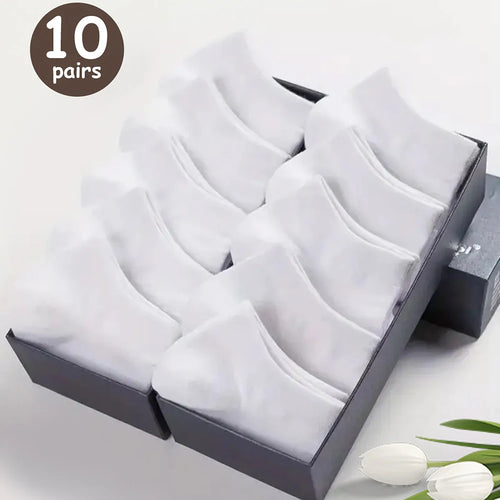 10/20/30/40/50 Pairs Of Breathable Deodorant Men's Low Cut Ankle Socks