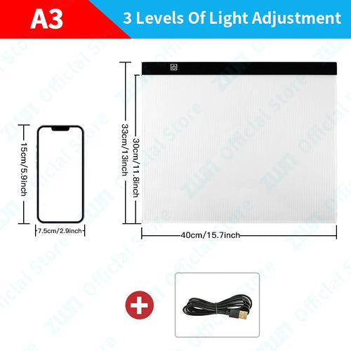 A3/A4/A5 3-Level Dimming Led Drawing Copy Pad Board Children's Toy