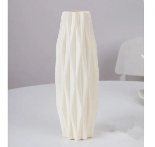 1pc Modern Flower Vase White Pink Blue Plastic Basket Nordic Home