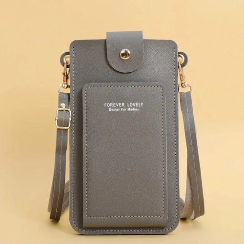 Women Bags Soft Leather Wallets Touch Screen Cell Phone Purse