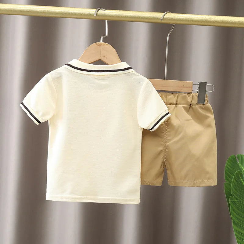 Baby Boy Clothes Set T-shirt+Shorts Kids Boy Summer Clothing Set Cute