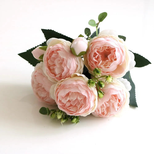 30CM Fake Roses Silk Peony Artificial Flowers Cheap New Year's