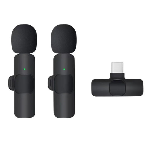 3in1 Wireless Microphone for iPhone Android Cameras Wireless