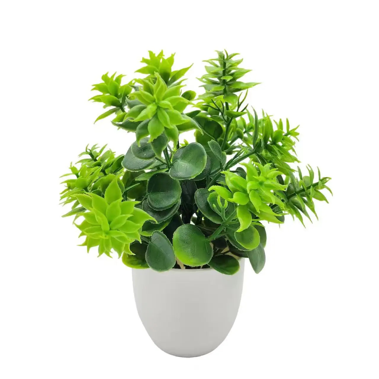 1pc Artificial Plants with Plastics Pots Perfect Greenery for Home