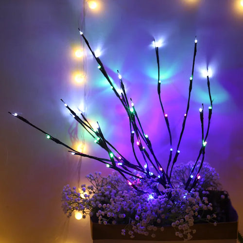 20 LED Branch Light Lights Battery Power Multicolour Fairy String