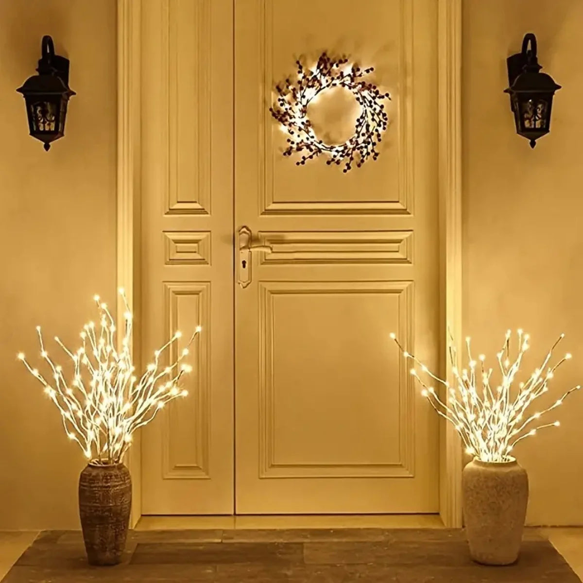 1 PC White Birch Branch Light LED Festive Lights Battery Operated For