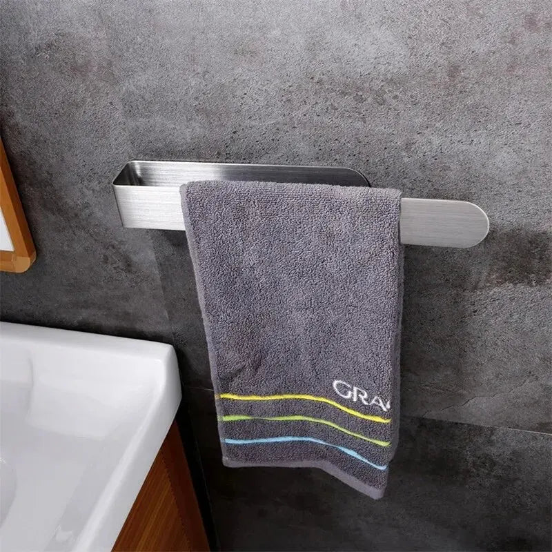 Towel Rack Non-punched Towel Rack Bathroom Rack Self-adhesive Bathroom