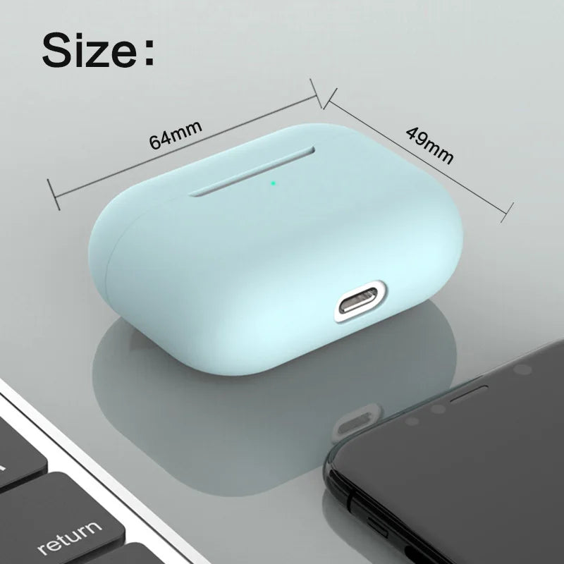 Liquid Soft Silicone Case For Airpods Pro Case Wireless Bluetooth Case