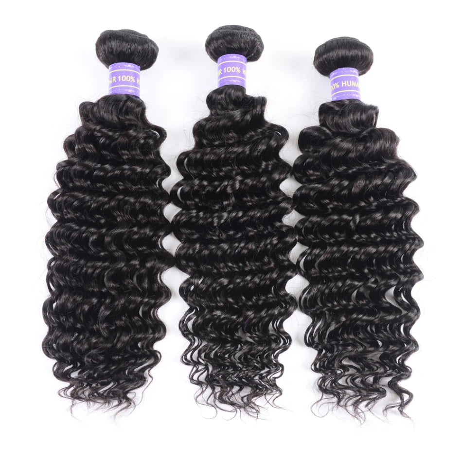 Unice Hair 1/3/4 Brazilian Affordable Deep Wave Bundles Deal 100%