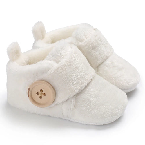 2022 Baby Autumn Winter Boots Baby Girl Boys Winter Warm Shoes Solid