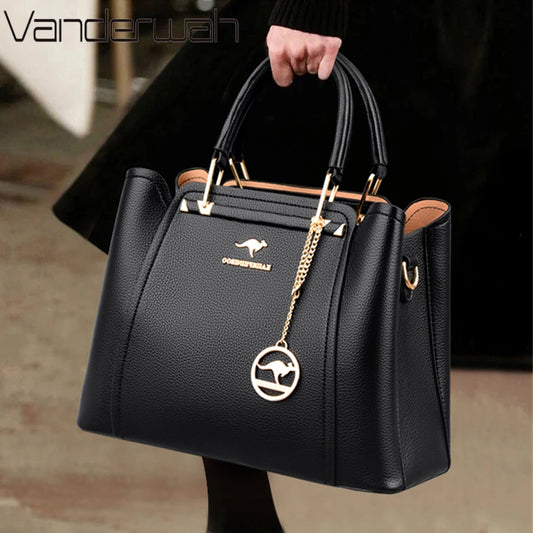 2024 Luxury Women Designer 3 Layers Shoulder Crossbody Sac Ladies