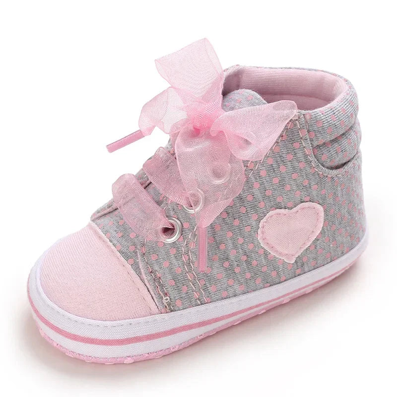 Best-selling Newborn Baby Infant Wearable Toddler Girls Canvas Shoes