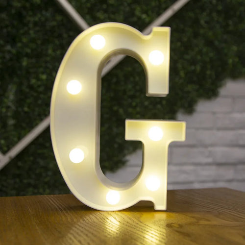 Alphabet Letter LED Lights Luminous Number Lamp Decor  Battery Night