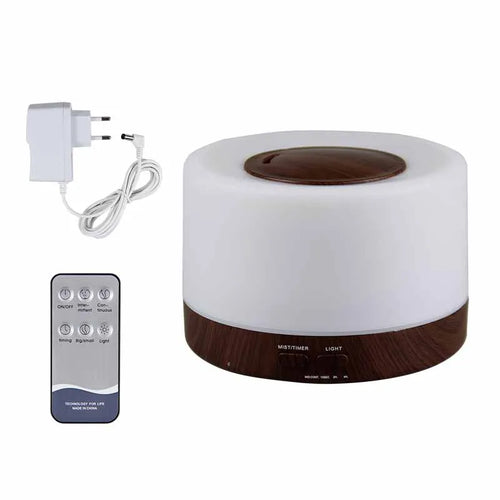 500ml Essential Oil Diffuser Remote Control Aroma Diffuser USB