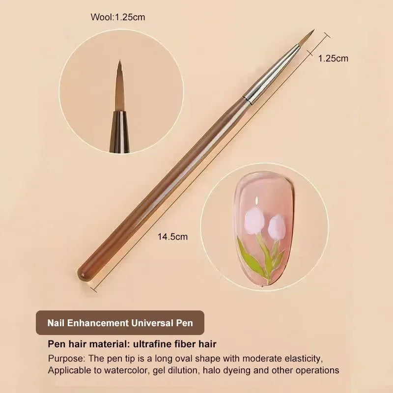 9 UV Gel Pen Nail Brush DIY Nail Brush Acrylic Painting Brush,