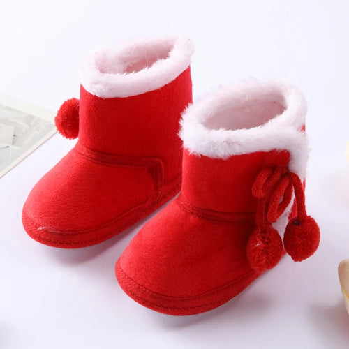 Winter Snow Baby Boots Newborn Warm Booties Soft Sole First Walkers