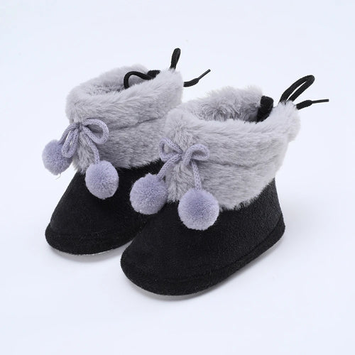 Winter Snow Baby Boots Newborn Warm Booties Soft Sole First Walkers