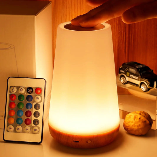 13 Color Changing Night Light RGB Remote Control Touch Dimmable Lamp