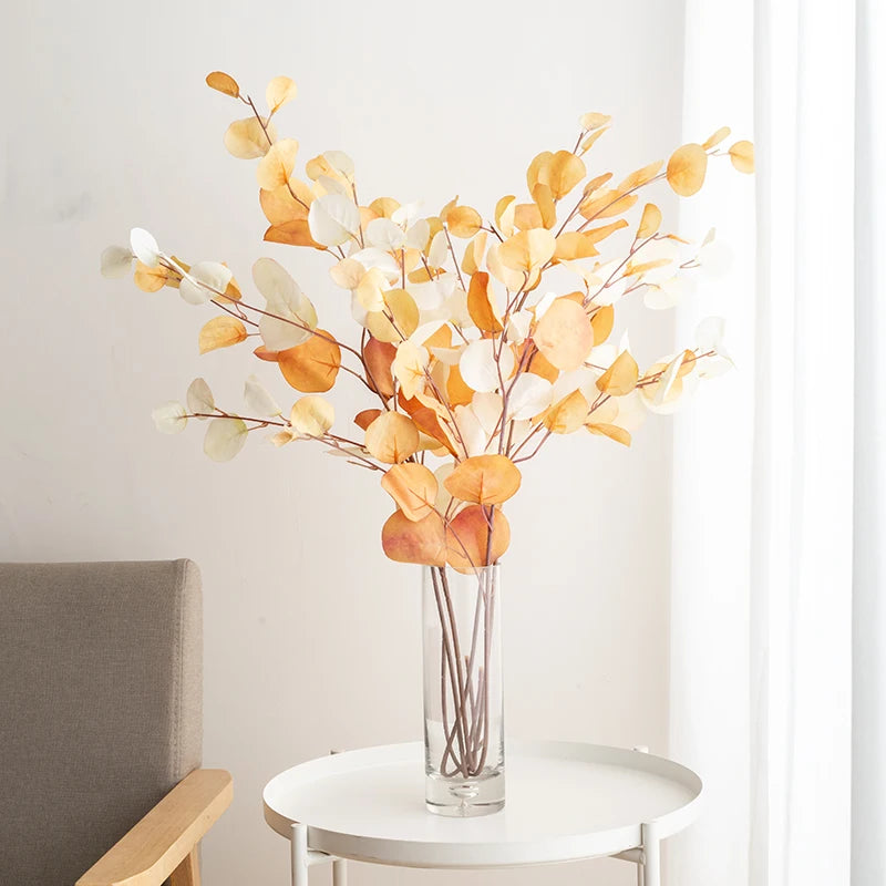 Tenvity Artificial Plant Eucalyptus Branch Wedding Vase for Hotel