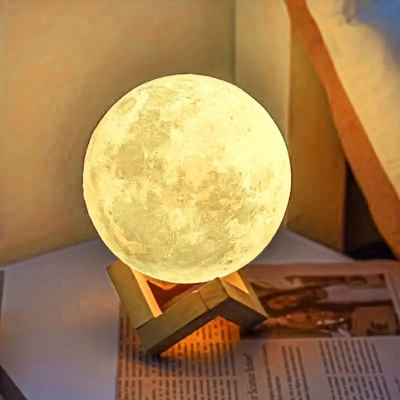 8 cm DIY Planet Lamp Moon Galaxy Night Light Art Painting Graffiti