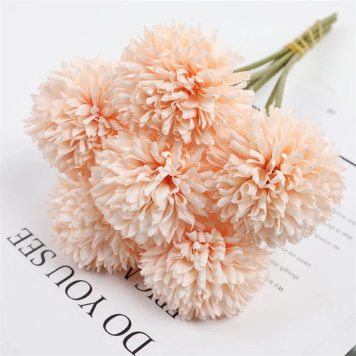 3/6Pc Hydrangea Artificial Flowers Bouquet Boho Home Bedroom Decor