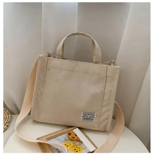 Women's Bag Corduroy New Small Square Bag Trendy Handbag Single