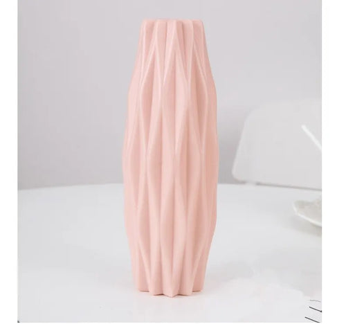 1pc Modern Flower Vase White Pink Blue Plastic Basket Nordic Home